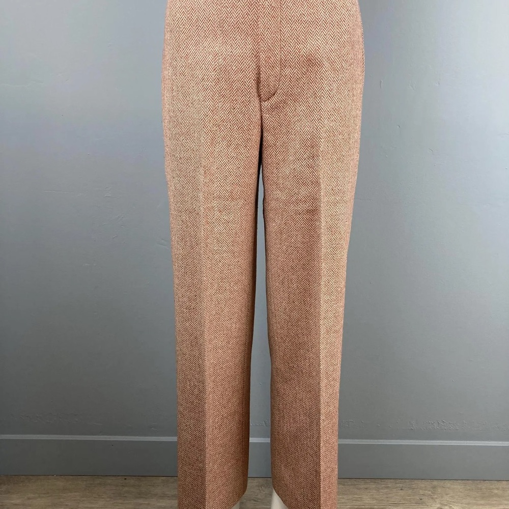 Classic Vintage 1970s Corduroy Tan and Brown Tailored Fit Wool Suit - Picture 8 of 10